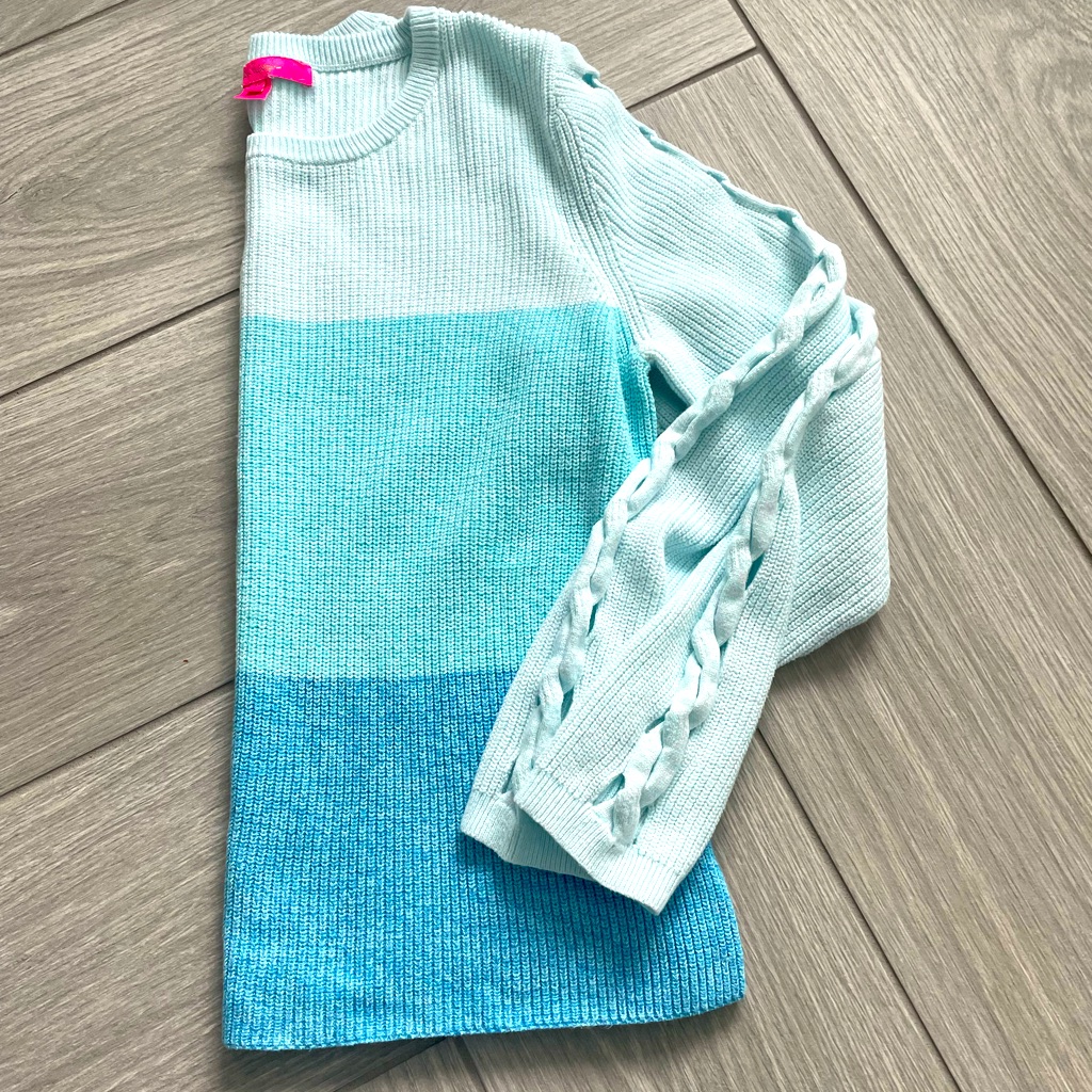 Lilly Pulitzer Blue Cortina Sweater Marled Ombr